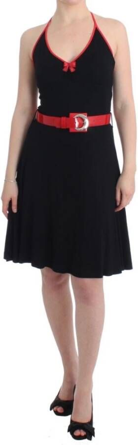 Roccobarocco Elegante Zwarte Knielange Jurk Palladio Black Dames