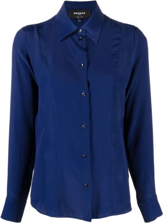 Rochas Casual overhemd Blauw Dames