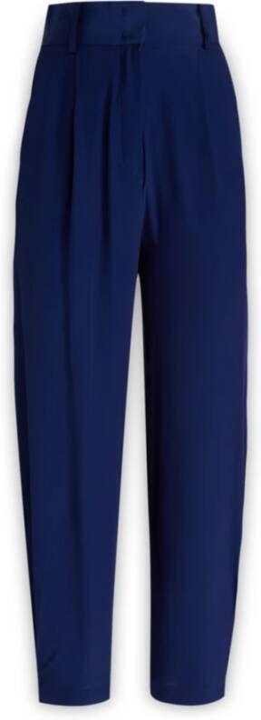 Rochas Tapered Trousers Blauw Dames