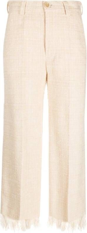 Rodebjer Straight Trousers Beige Dames