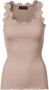 Rosemunde Vintage Kant Top in Poeder Beige Dames - Thumbnail 1