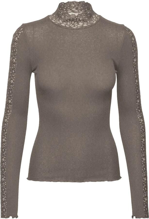 ROSEMUNDE Dames Tops & T-shirts Beatha Ls Regular Lace Taupe - Foto 5