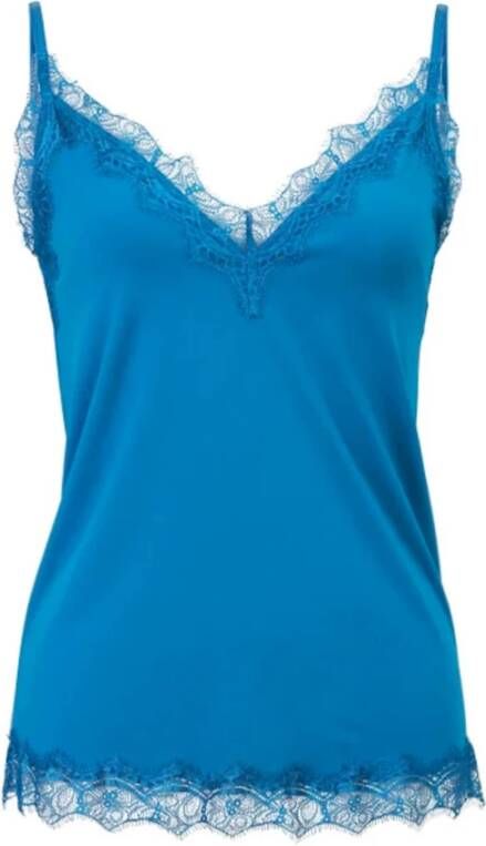 Rosemunde Hemd Billie Strap Top prachtige vintage kanten afwerking aan de halslijn en zoom