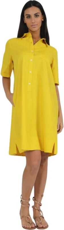 Rosso35 Stijlvolle Jurk Yellow Dames