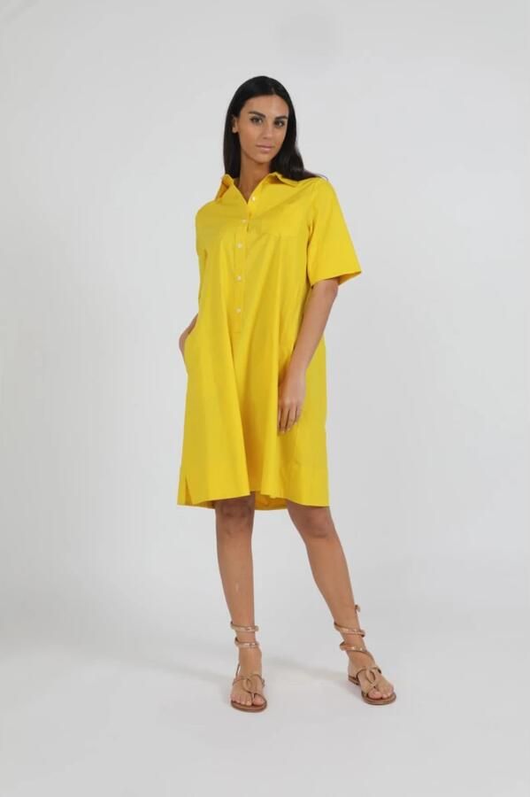 Rosso35 Stijlvolle Jurk Yellow Dames - Foto 2