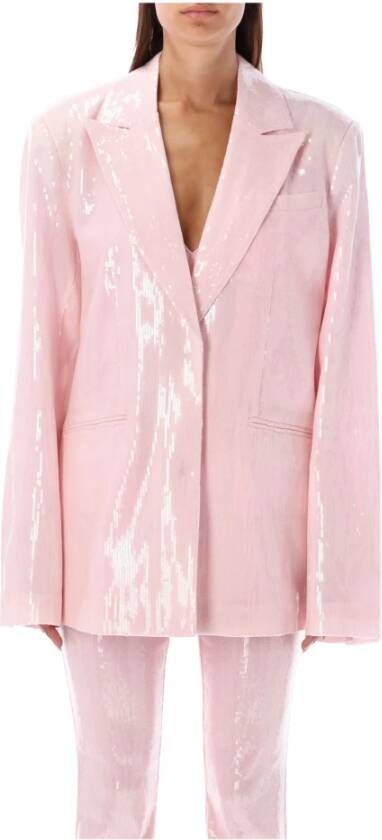 Rotate Birger Christensen Coats Roze Dames