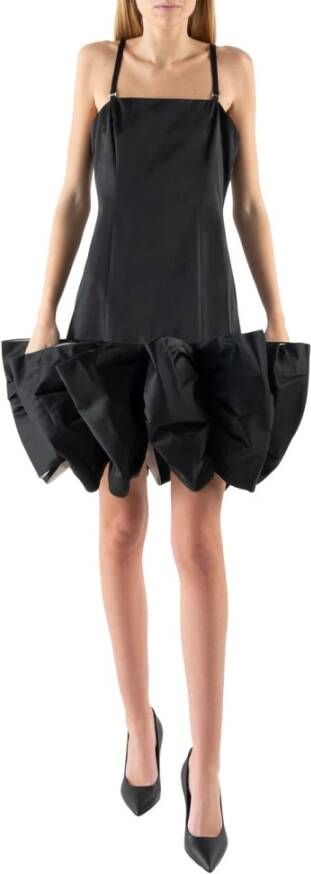 Rotate Birger Christensen Zwarte polyester leiza mini -jurk Zwart Dames - Foto 1
