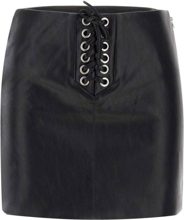 Rotate Birger Christensen Leather Skirts Zwart Dames