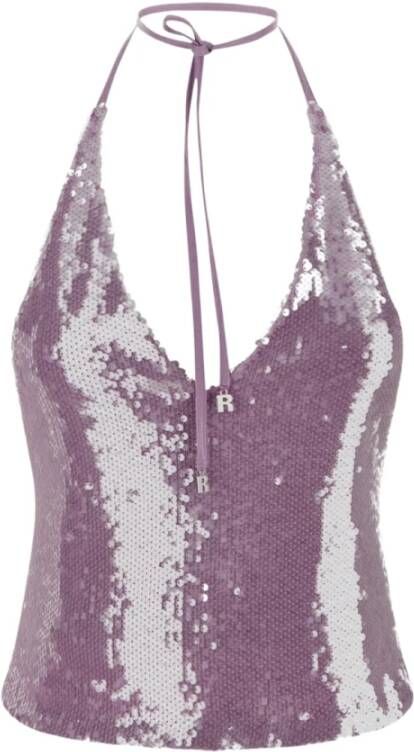 Rotate Birger Christensen Lila polyester top Purple Dames
