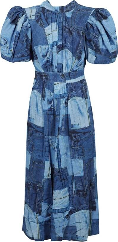 Rotate Birger Christensen Midi Dresses Blauw Dames