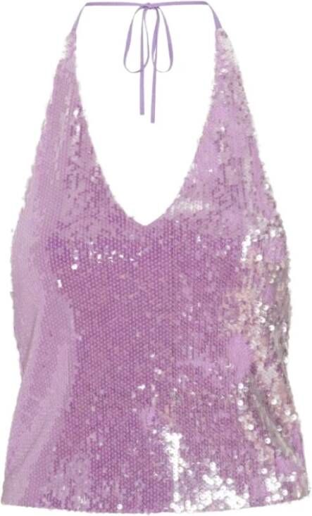 Rotate Birger Christensen Sleeveless Tops Purple Dames