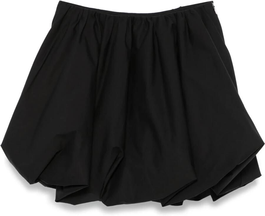 Rotate Birger Christensen Ballon Rok Zwart Elastische Taille Black Dames