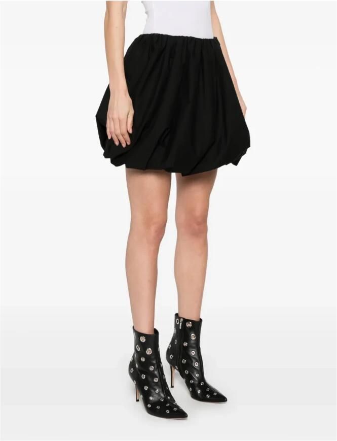 Rotate Birger Christensen Ballon Rok Zwart Elastische Taille Black Dames - Foto 5