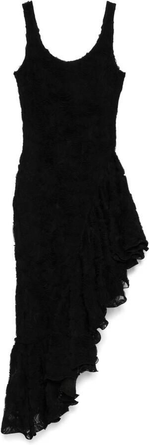 Rotate Birger Christensen Gebloemde Mesh Mini Jurk met Borduursel Black Dames - Foto 8