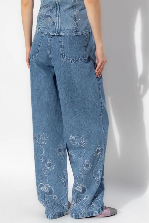 Rotate Birger Christensen Jeans met glinsterende pailletten Blue Dames - Foto 5