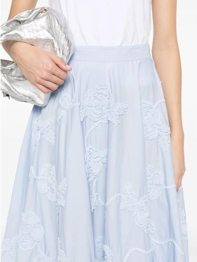 Rotate Birger Christensen Midi Rok Blue Dames - Foto 2