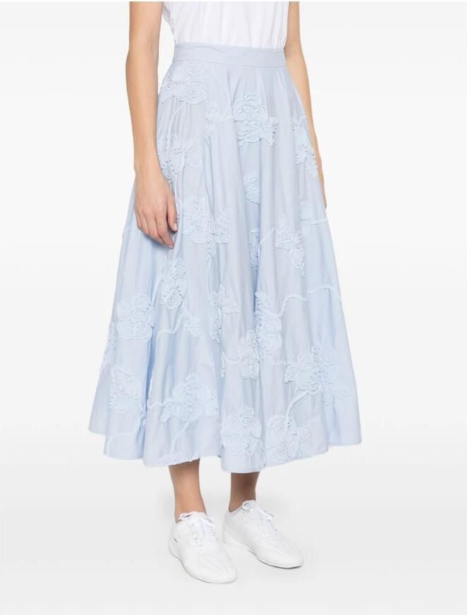 Rotate Birger Christensen Midi Rok Blue Dames - Foto 5