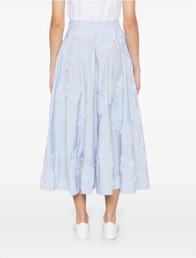 Rotate Birger Christensen Midi Rok Blue Dames - Foto 6