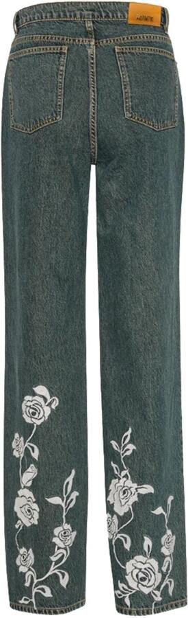 Rotate Birger Christensen Straight Fit Katoenen Jeans Blue Dames - Foto 5