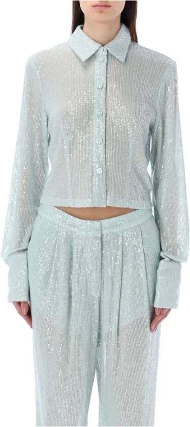 Rotate Birger Christensen Shirt Blauw Dames