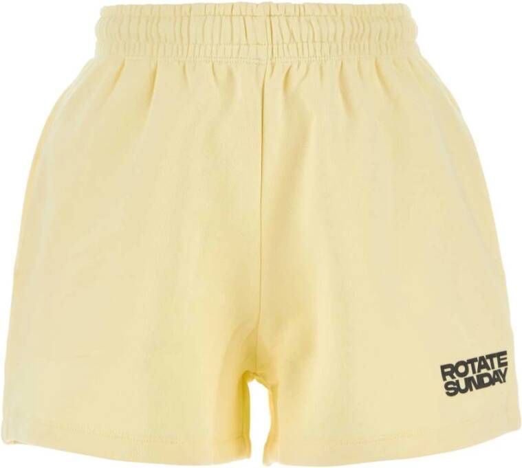 Rotate Birger Christensen Short Shorts Yellow Dames