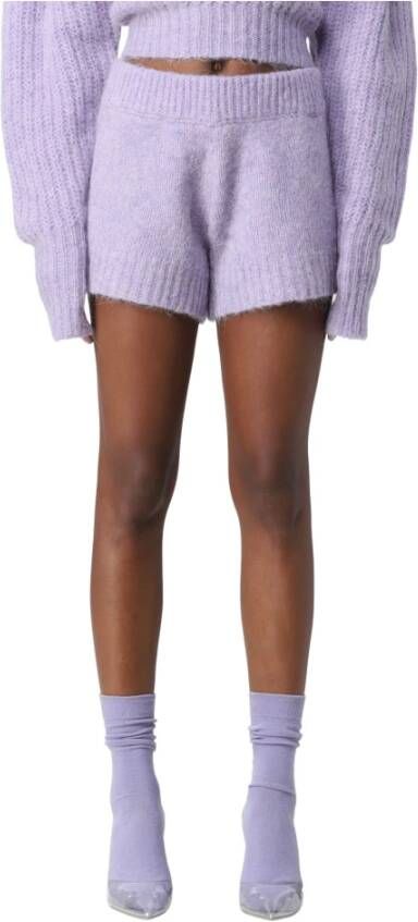 Rotate Birger Christensen Short Shorts Purple Dames
