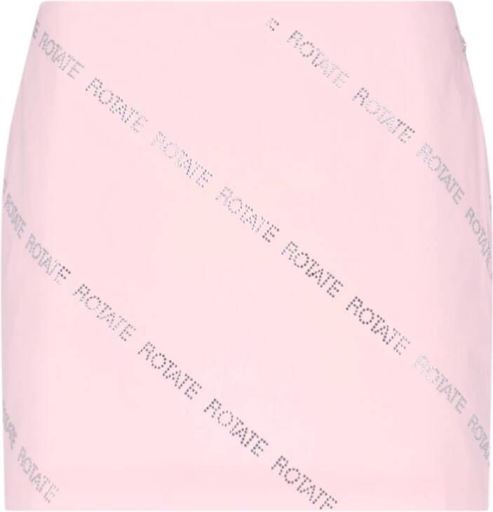 Rotate Birger Christensen Roteer kristalversierde minirok Pink Dames