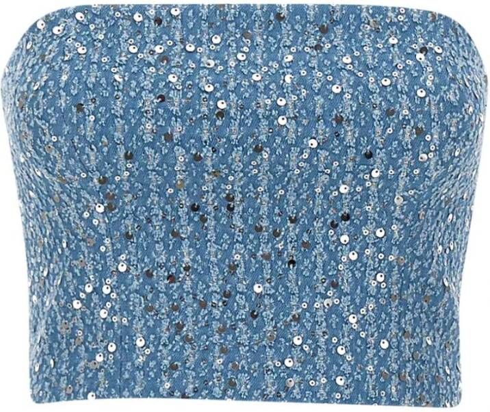 Rotate Birger Christensen Sleeveless Tops Blauw Dames