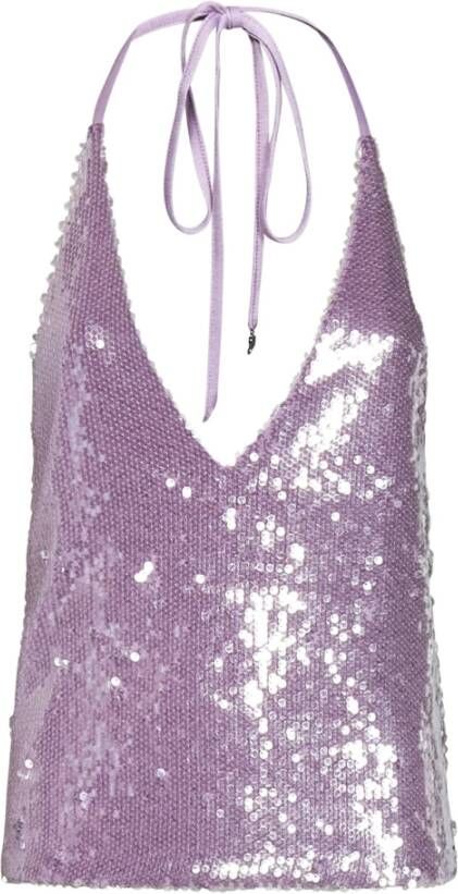 Rotate Birger Christensen Sleeveless Tops Purple Dames