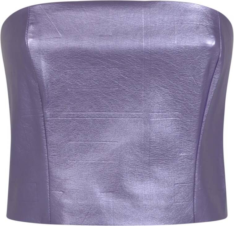 Rotate Birger Christensen Sleeveless Tops Purple Dames