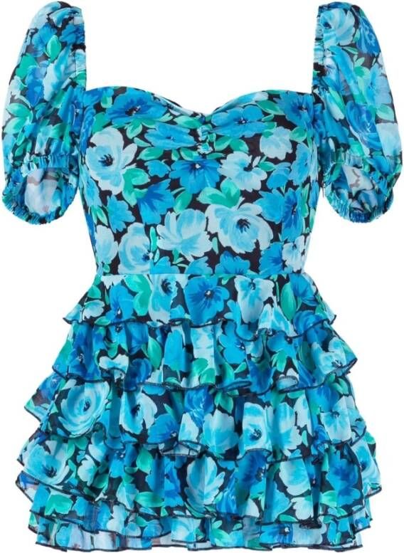 Rotate Birger Christensen Summer Dresses Blauw Dames
