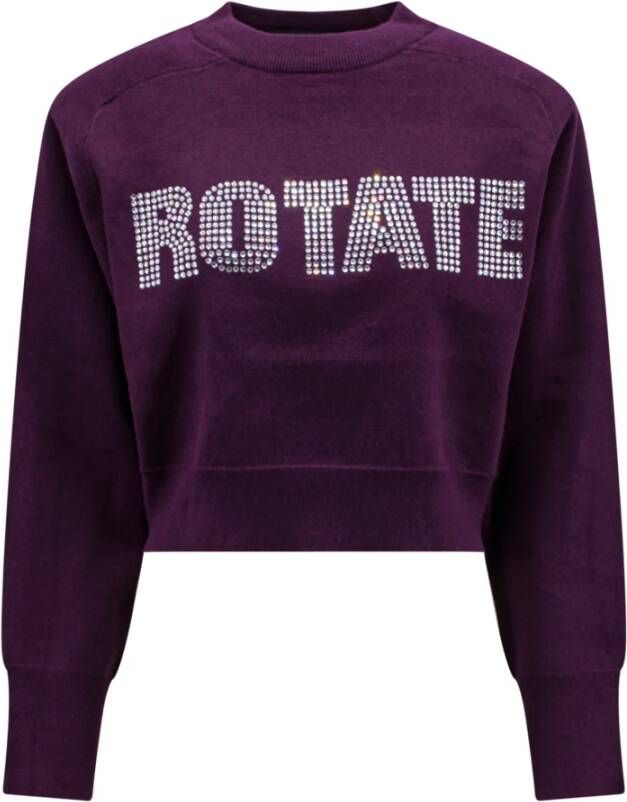 Rotate Birger Christensen Sweatshirt Purple Dames