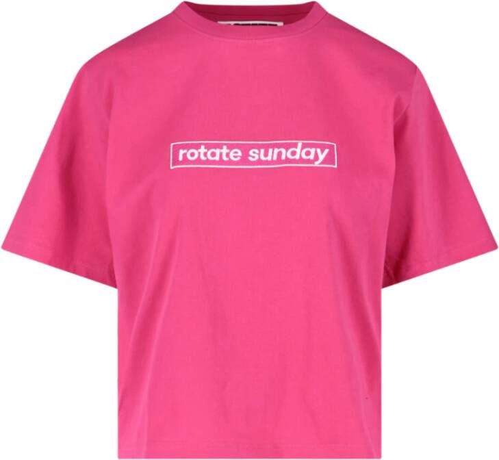 Rotate Birger Christensen T-shirt Roze Dames