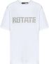 Rotate Birger Christensen Katoenen Logo T-Shirt White Dames - Thumbnail 1