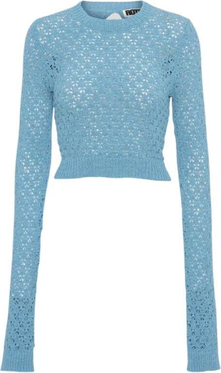 Rotate Birger Christensen Truien met ronde hals Blauw Dames