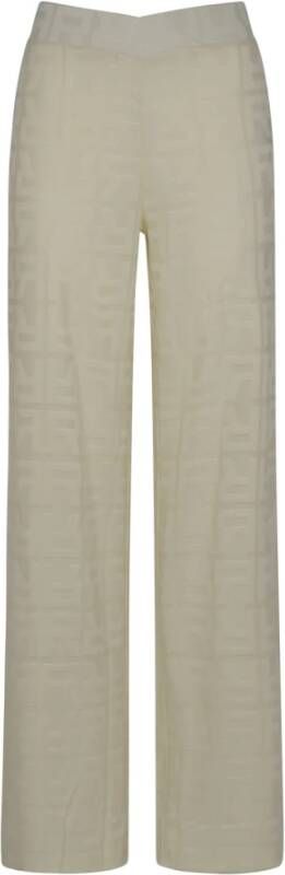 Rotate Birger Christensen Wide Trousers Wit Dames