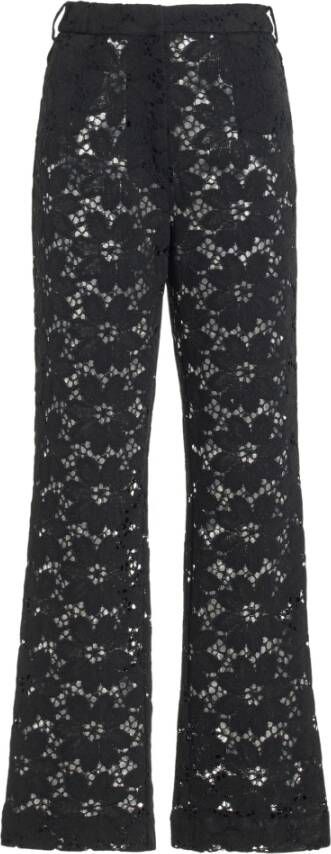 Rotate Birger Christensen Wide Trousers Zwart Dames