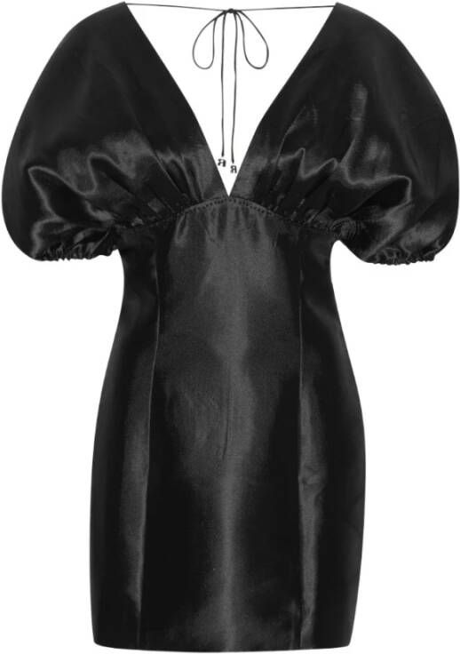 Rotate Birger Christensen Zwarte Versierde Mini Jurk Black Dames