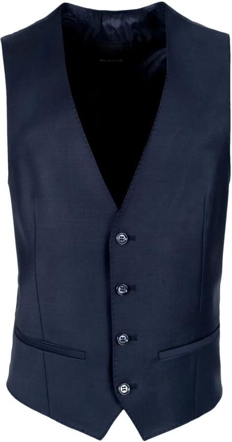 ROY Robson Blauwe Slim Fit Mouwloze Vest Blue Heren - Foto 3