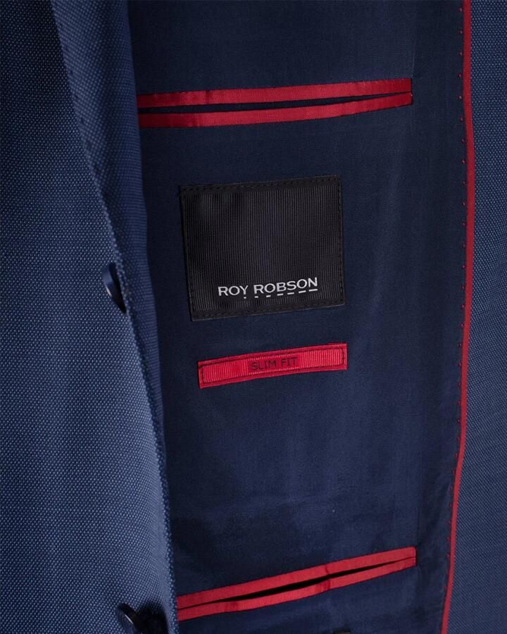 Roy Robson 2-knoops colbert van pure scheerwol met reverskraag - Foto 2