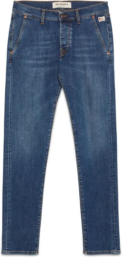 Roy Roger's Blauwe Slim Fit Denim Jeans Blue Heren