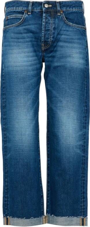Roy Roger's Denim Jeans met Medium Taille en Ruwe Zoom Blauw Dames