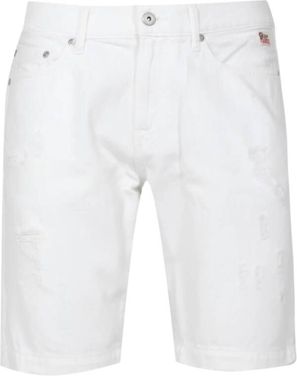 Roy Roger's Denim Shorts White Heren