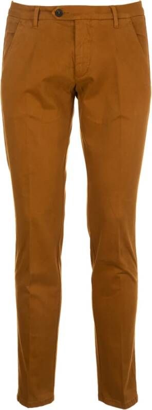 Roy Roger's Slim-fit broek Bruin Heren