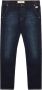 Roy Roger's Slim Fit Donkerblauwe Denim Jeans Blauw Heren - Thumbnail 1