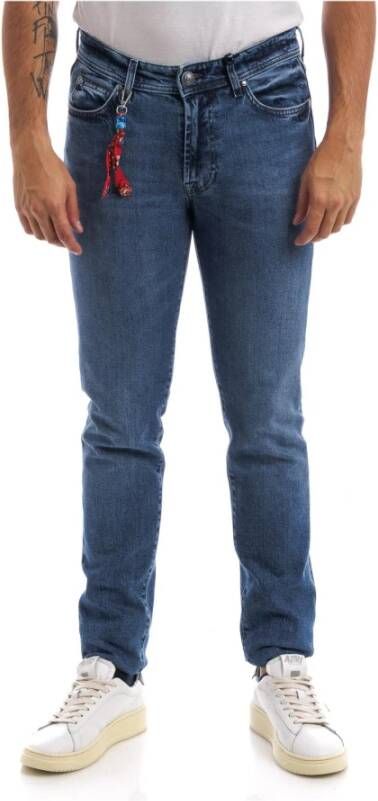 Roy Roger's Slim-fit jeans Blauw Heren
