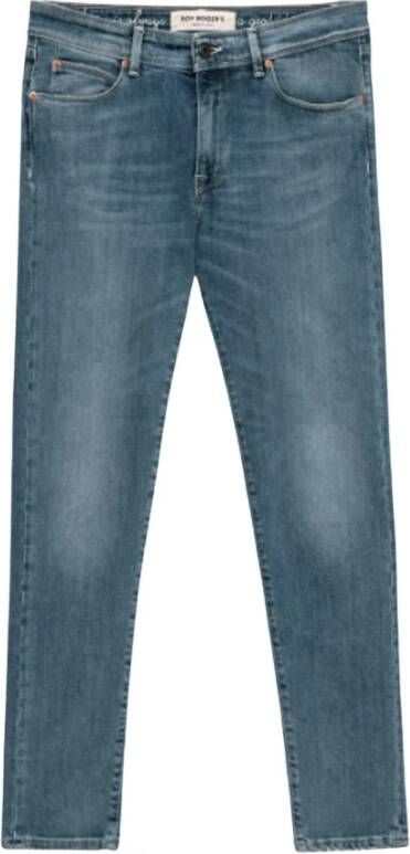 Roy Roger's Slim-Fit Blauwe Jeans met Licht Wassen Blue Heren