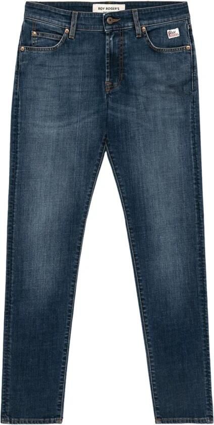 Roy Roger's Slim-Fit Denim Stretch Jeans Blue Heren - Foto 6