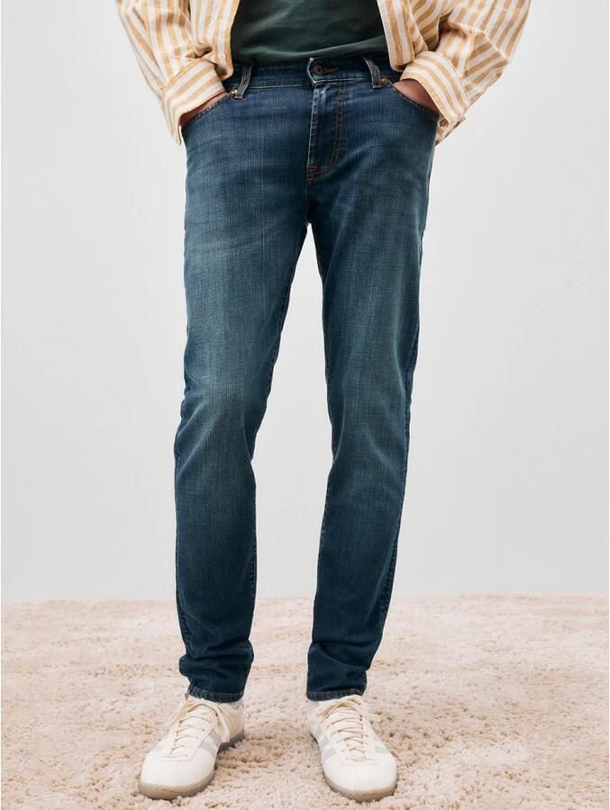 Roy Roger's Slim-Fit Denim Stretch Jeans Blue Heren - Foto 3