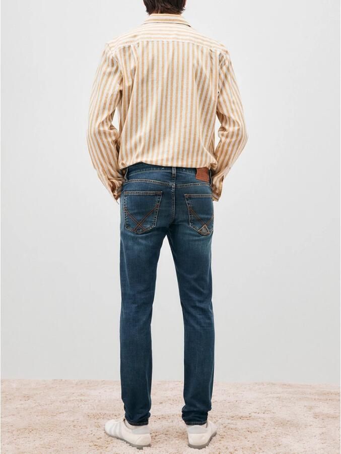 Roy Roger's Slim-Fit Denim Stretch Jeans Blue Heren - Foto 4